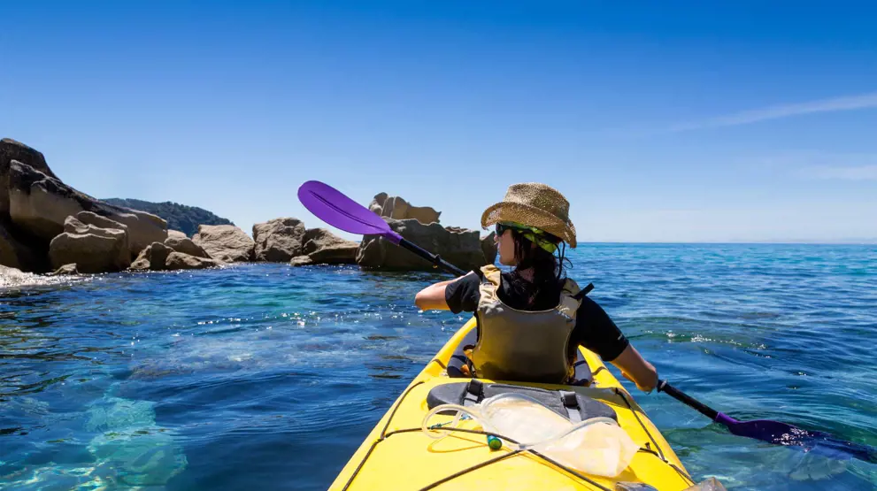 Det er oplagt at sejle i kajak i Abel Tasman National Park