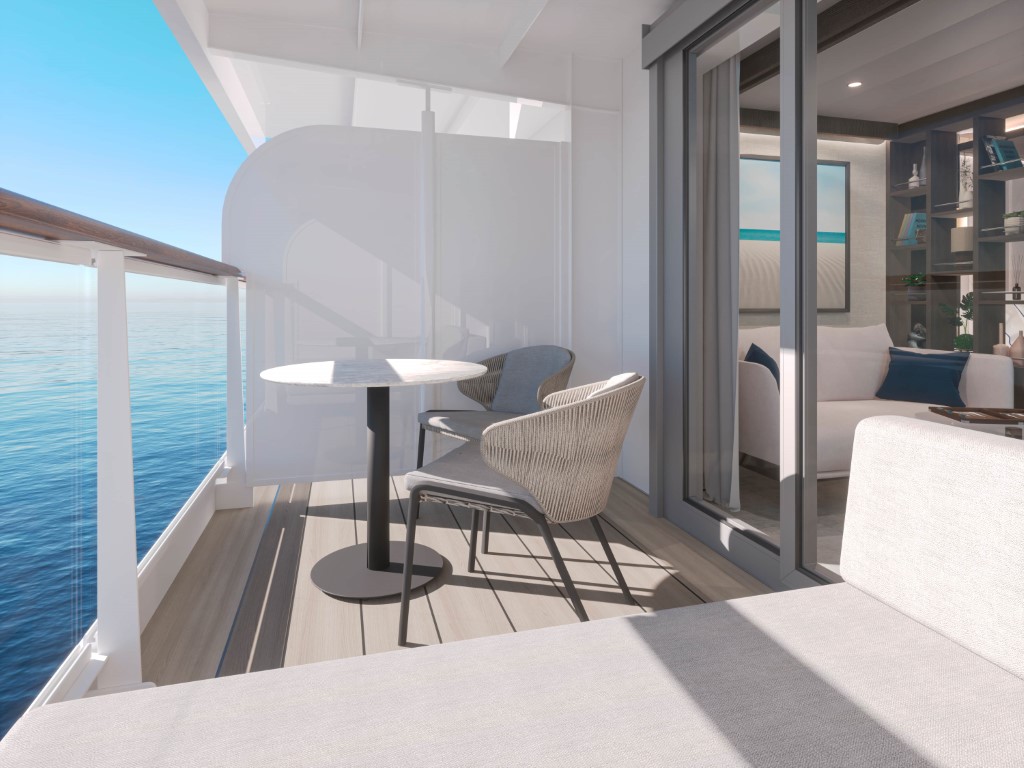 Med direkte adgang til jeres egen balkon kan I nemt nyde havets brusen eller slappe af i solen