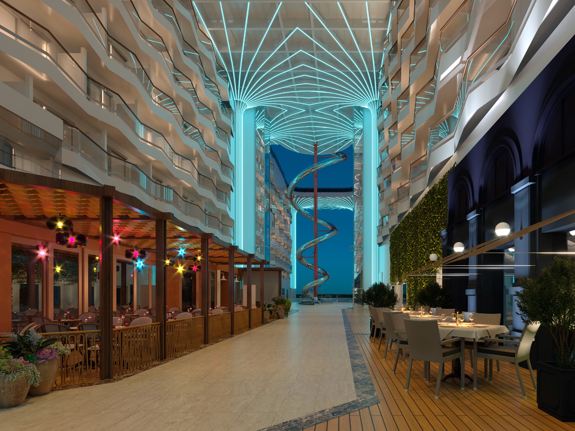 MSC World America er designet med fokus på moderne komfort, underholdning og nye oplevelser