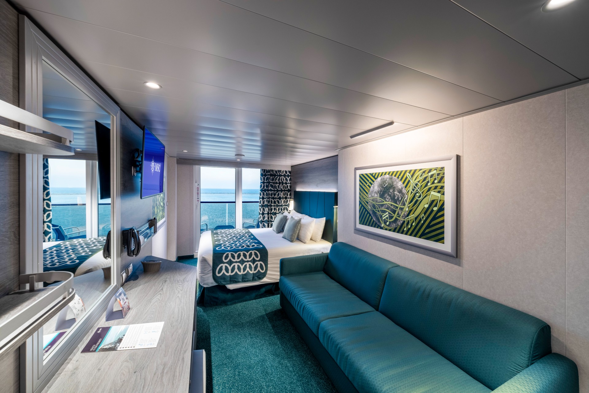 Eksempel på balkonkahyt på MSC Euribia