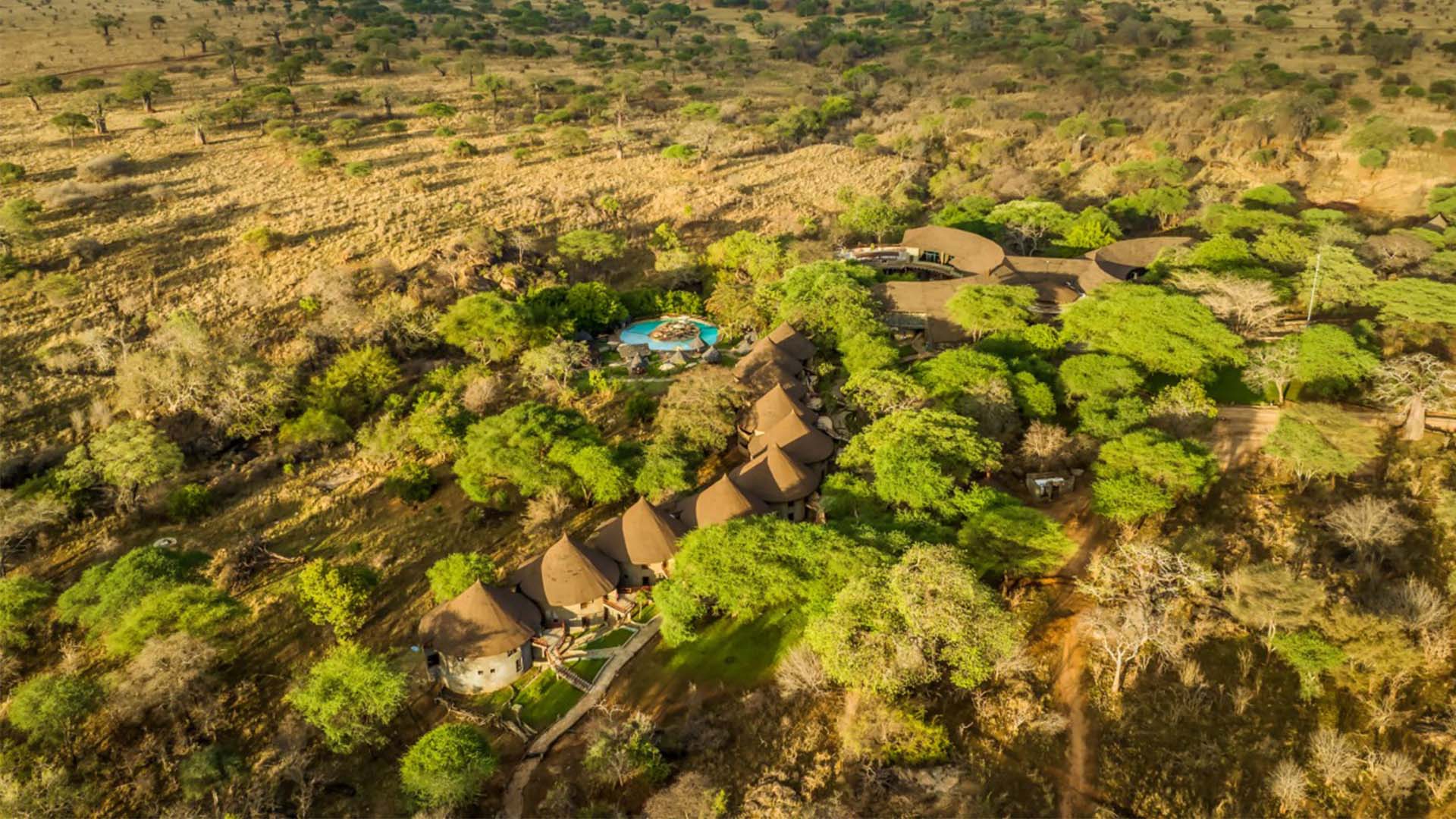 Lodgen er omgivet af fantastisk natur