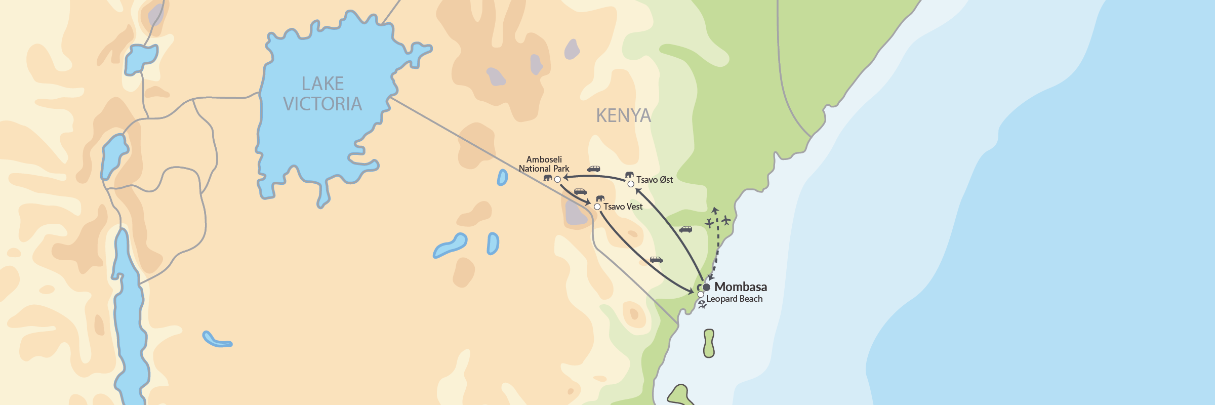 91723 Safari I Tsavo Og Amboseli Med Badeferie Ved Kenyakysten (1)