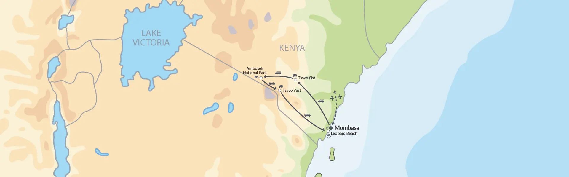 91723 Safari I Tsavo Og Amboseli Med Badeferie Ved Kenyakysten (1)