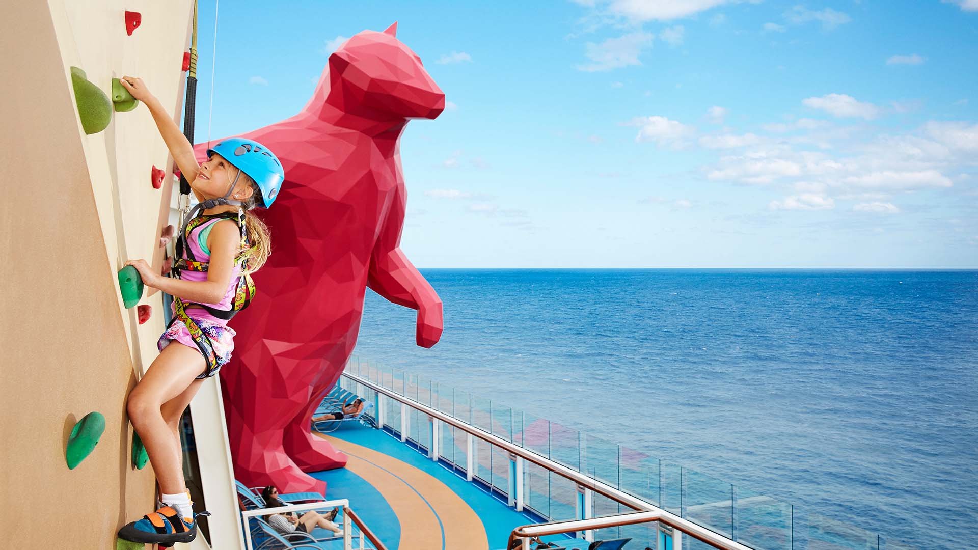 Klatrevæggen på Anthem of the Seas er en fantastisk måde at afprøve sine evner på