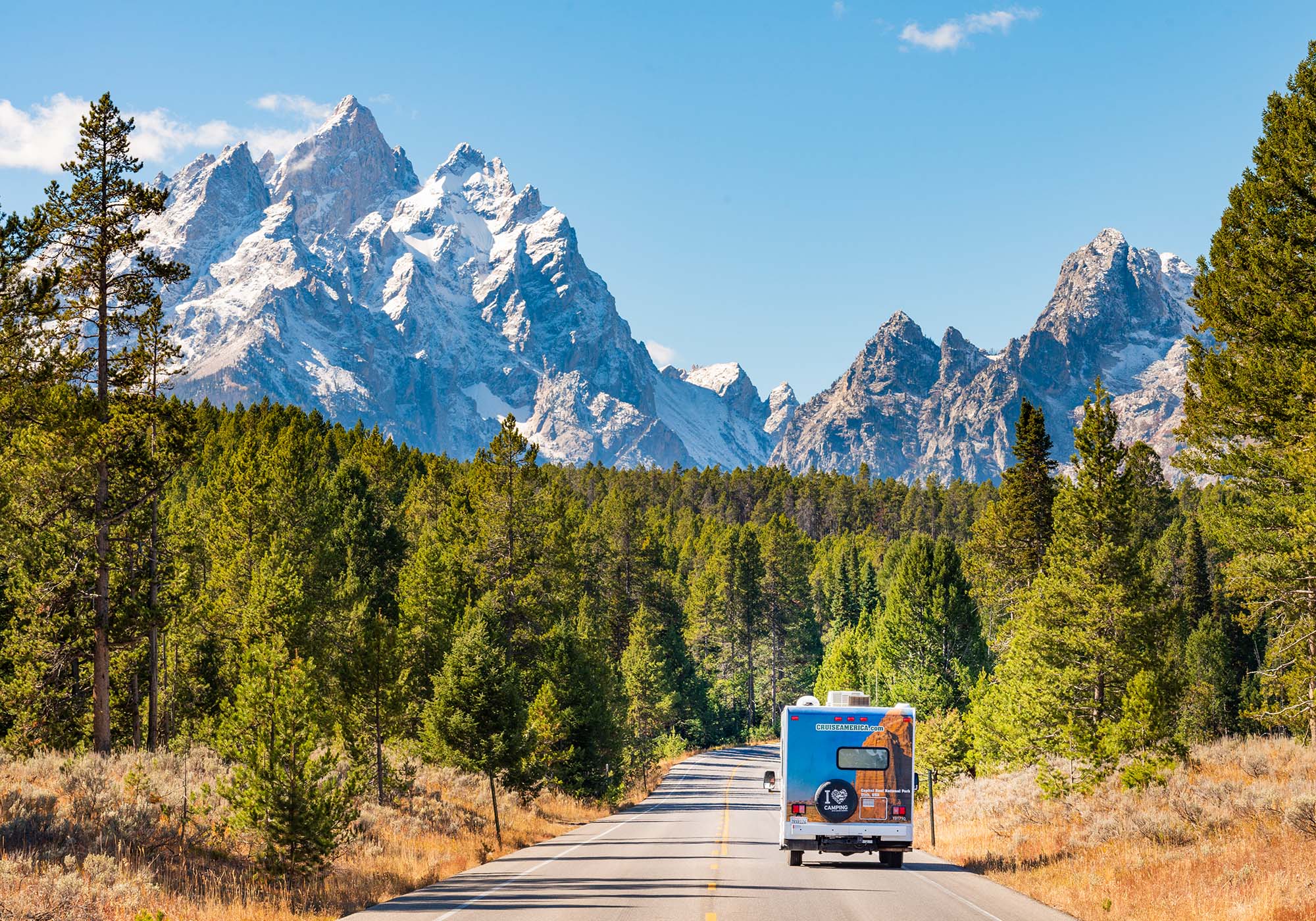I Rocky Mountains foregår rejsen i autocamper