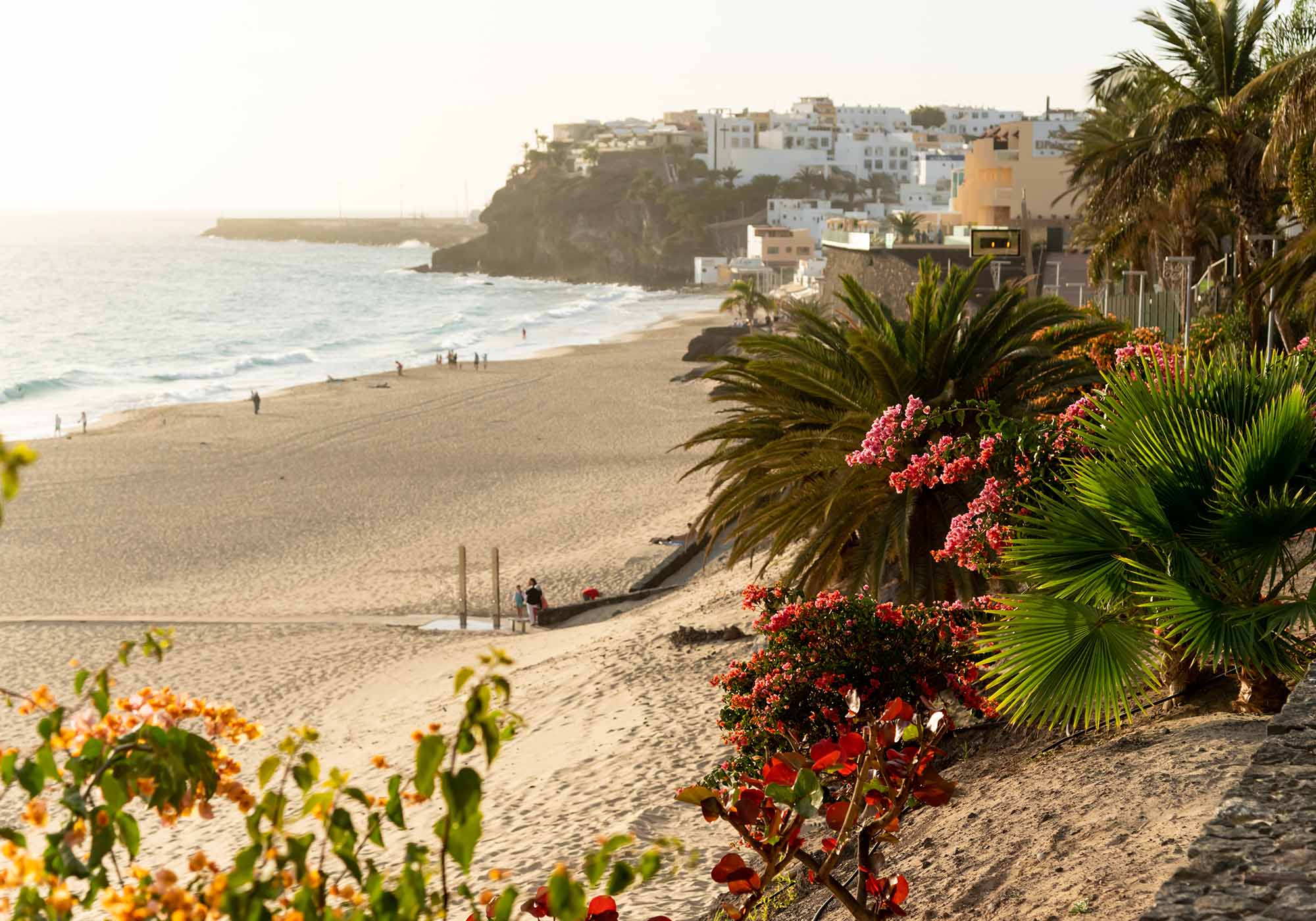 Nyd den rolige stemning på de brede sandstrande på Fuerteventura