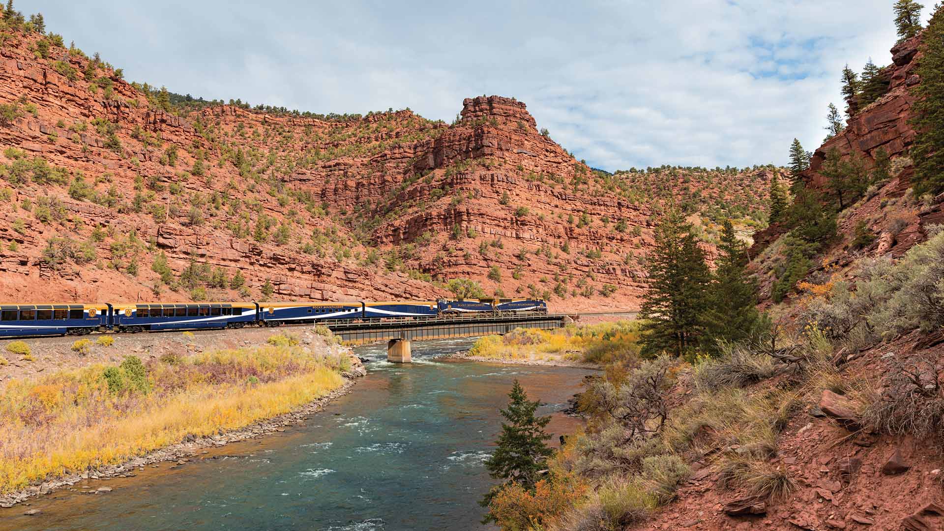 Turen "Rockies to the Red Rocks" er en fantastisk scenisk togtur.