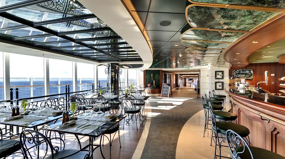 Bistroen La Boheme på MSC Seaside