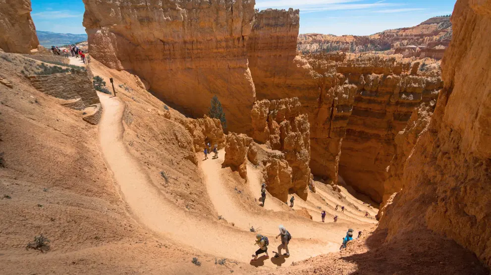 Navajo trail i Bryce Canyon