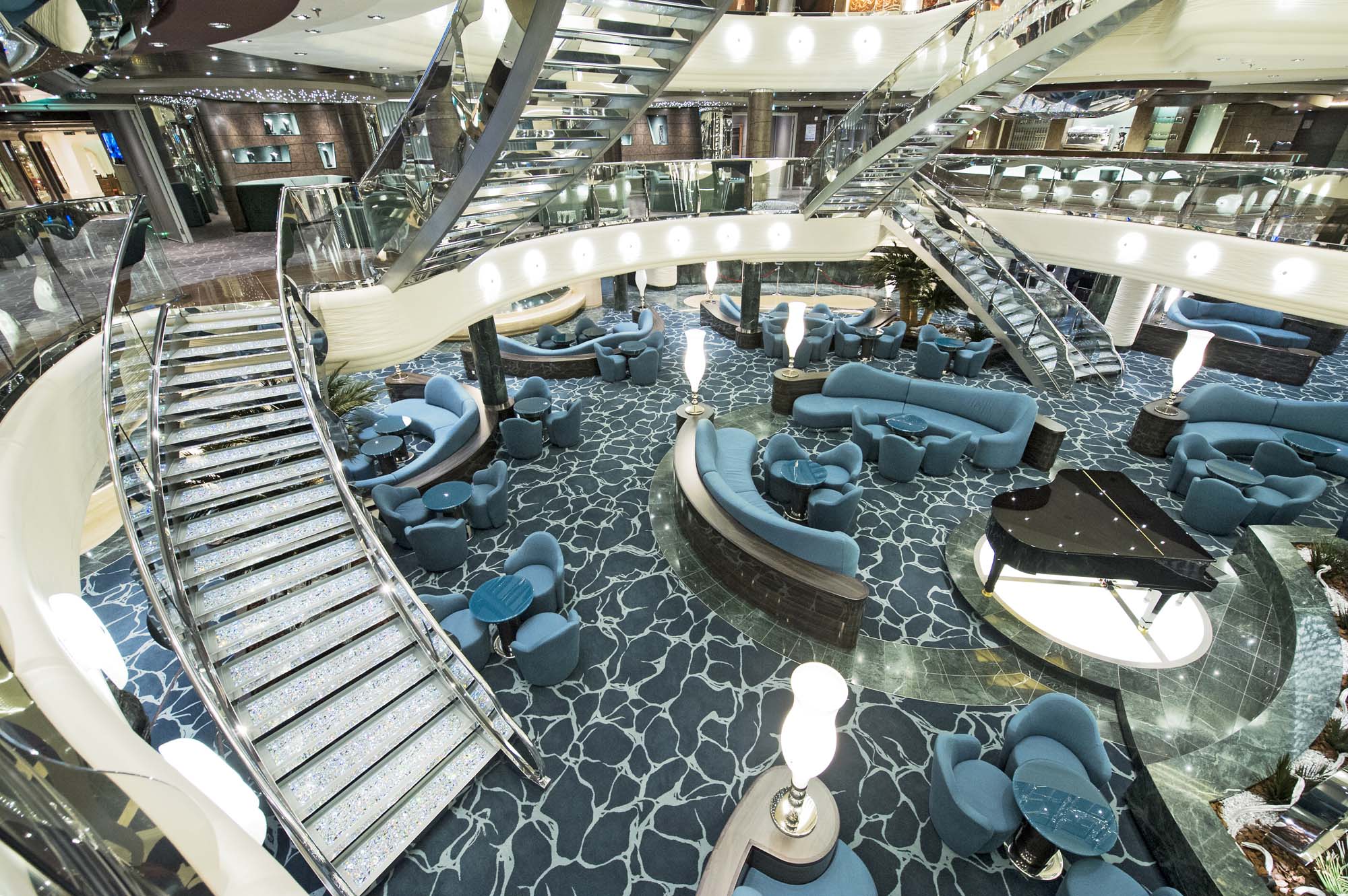 Elegant indretning på MSC Preziosa