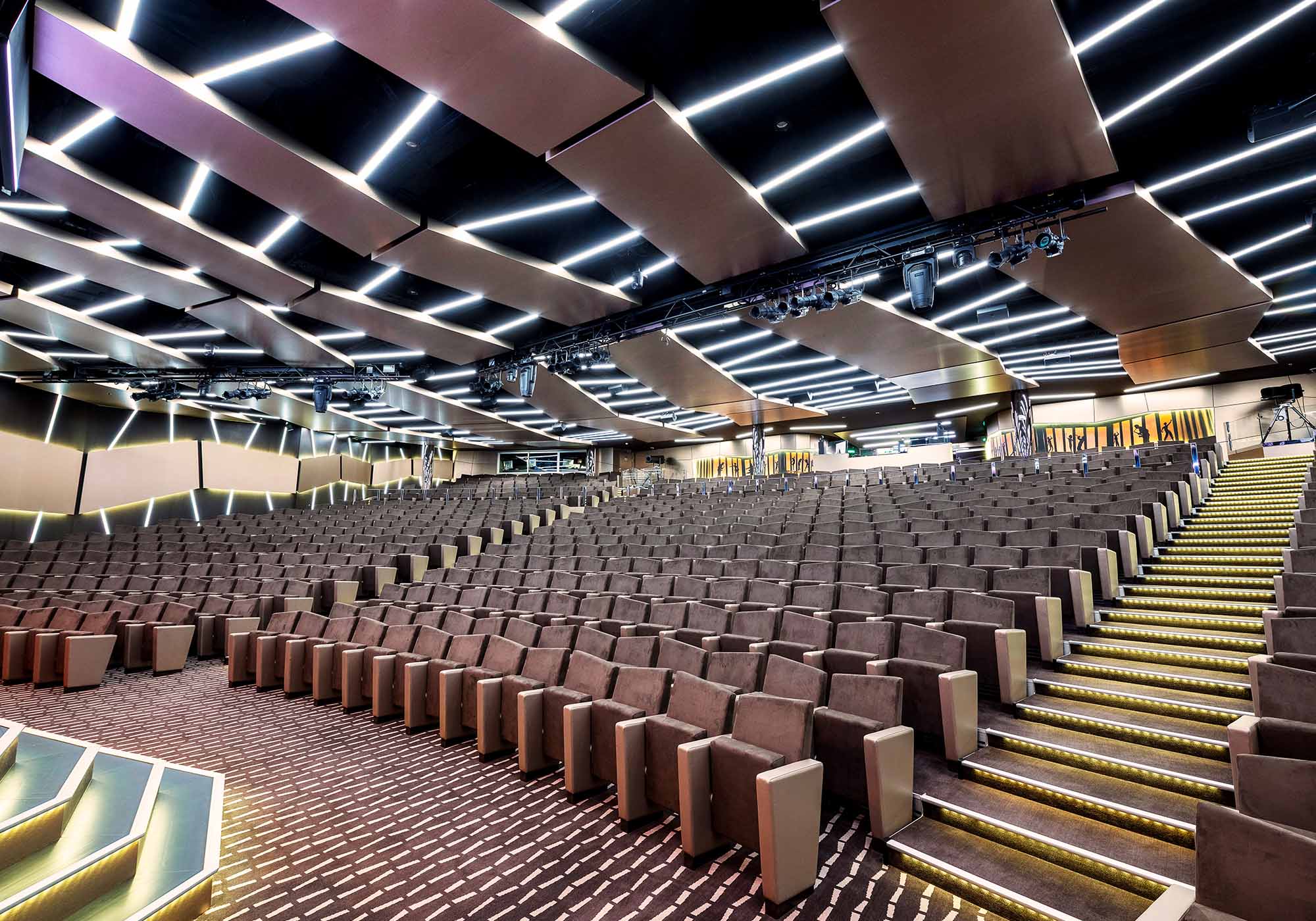 Oplev aftenens underholdning i skibets teater