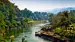 Historiske River Kwai med naturskønne omgivelser