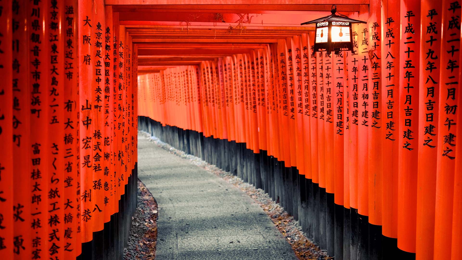Fushimi Inari Taisha Gate i Kyoto, Japan