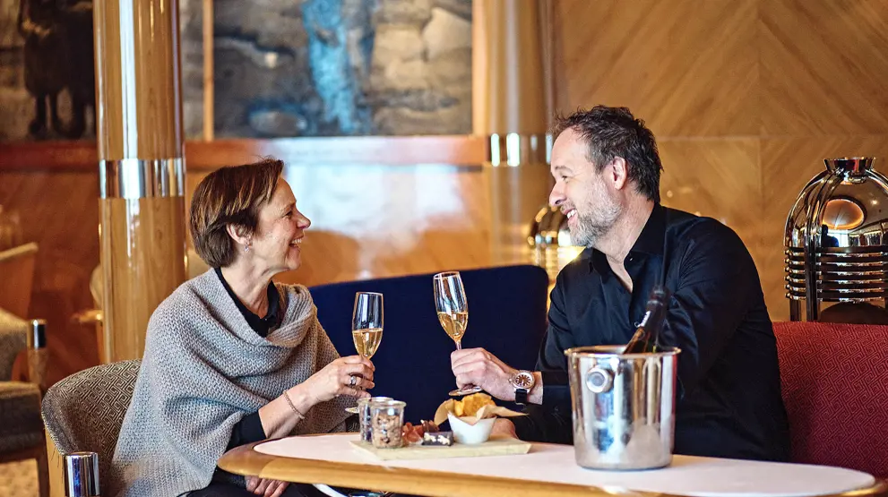 Masser af hygge ombord på MS Roald Amundsen