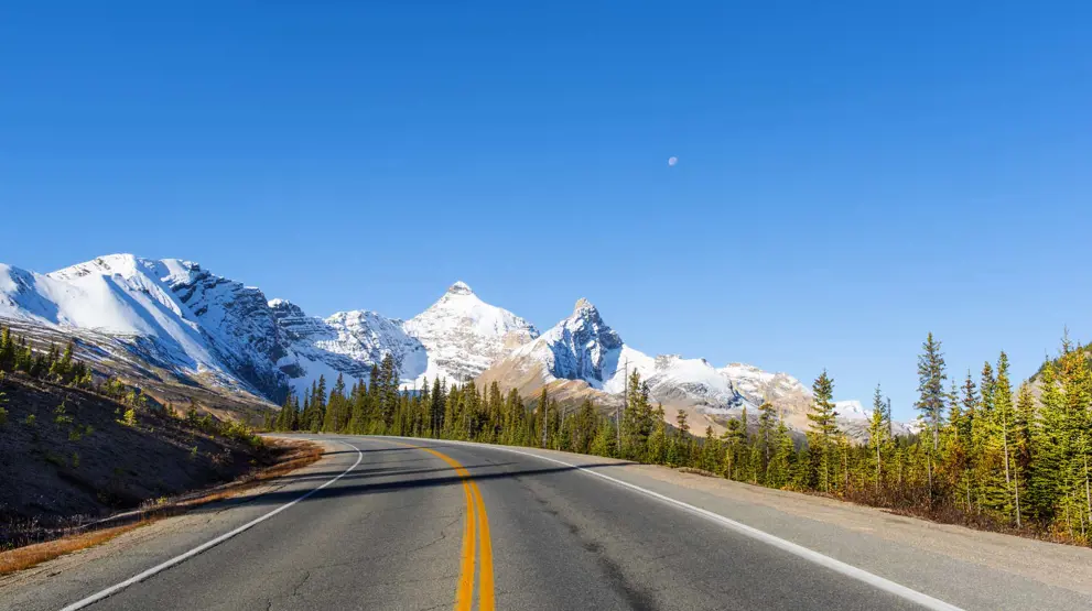 Icefields Parkway i Banff og Jasper nationalparkerne