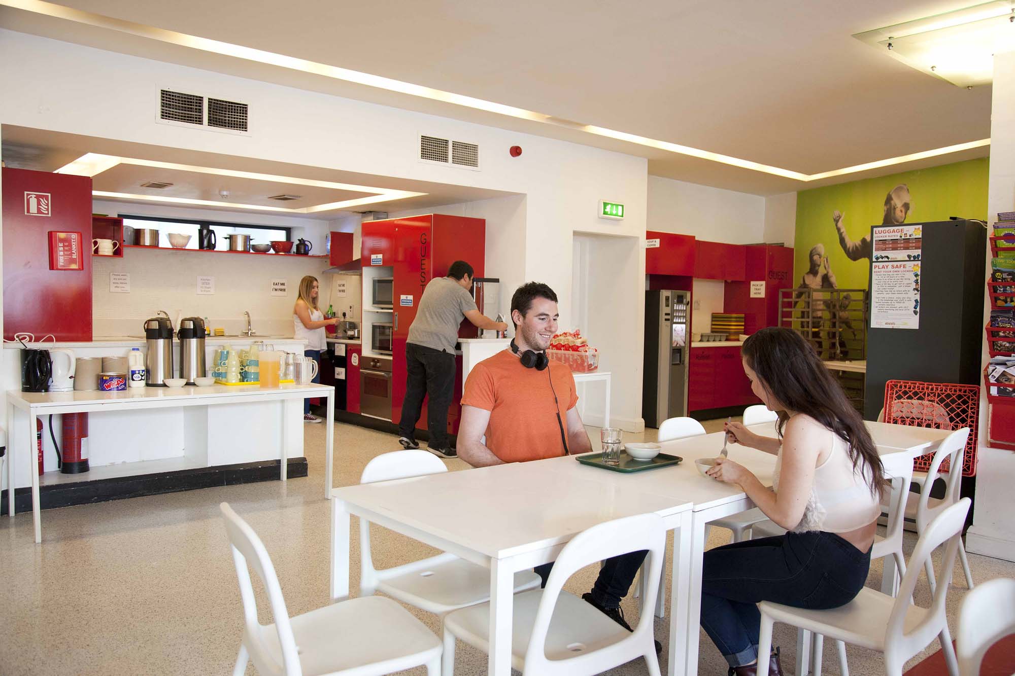 Studietur til Dublin. Abigails hostel. Morgenmadslokale.