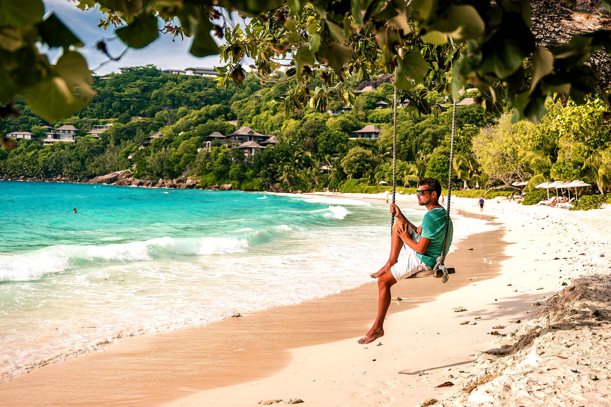 Flotte strande på Mahé