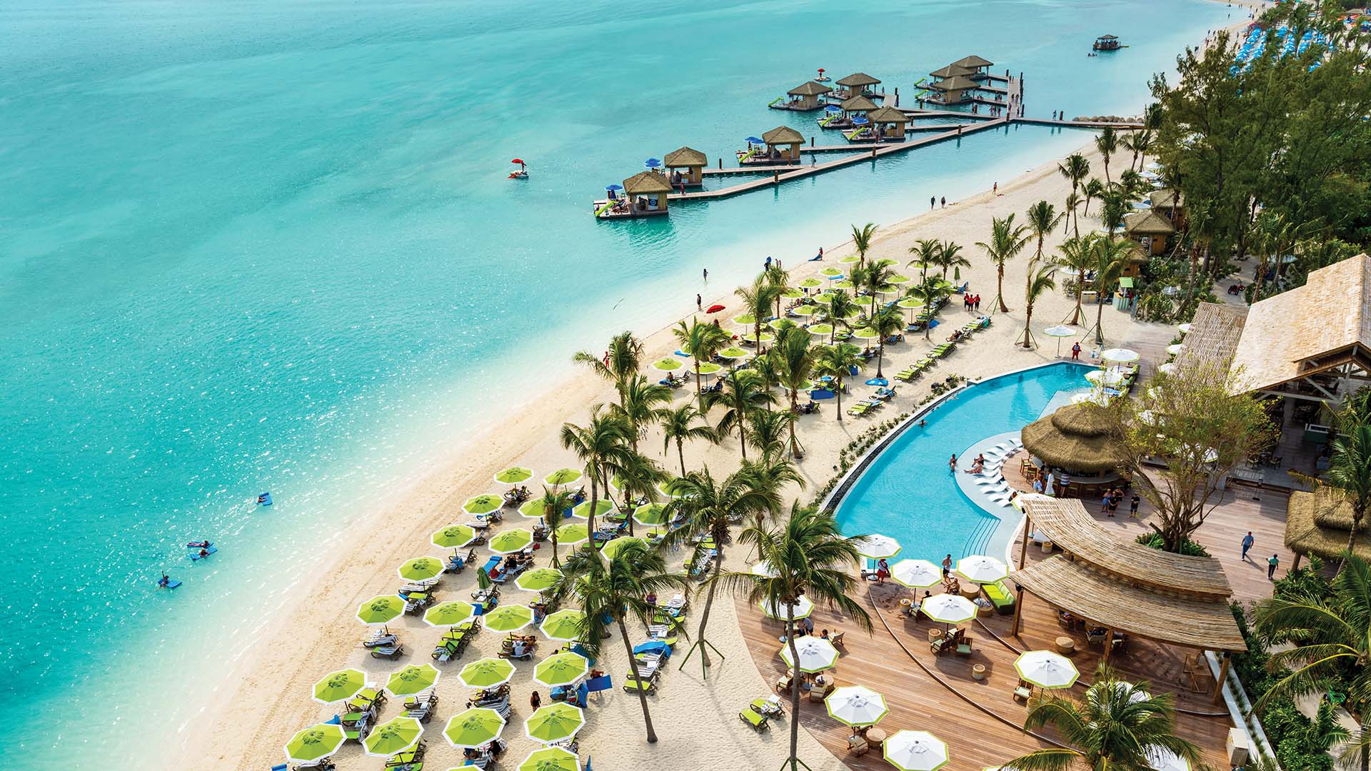 Mange af krydstogterne inkluderer en dag på Royal Caribbeans egen ø, CocoCay i Bahamas