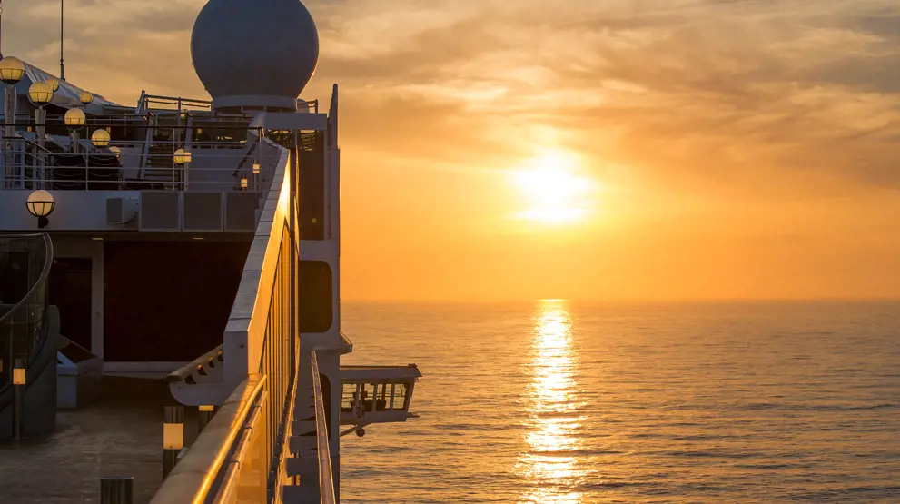 Solnedgang på MSC Preziosa