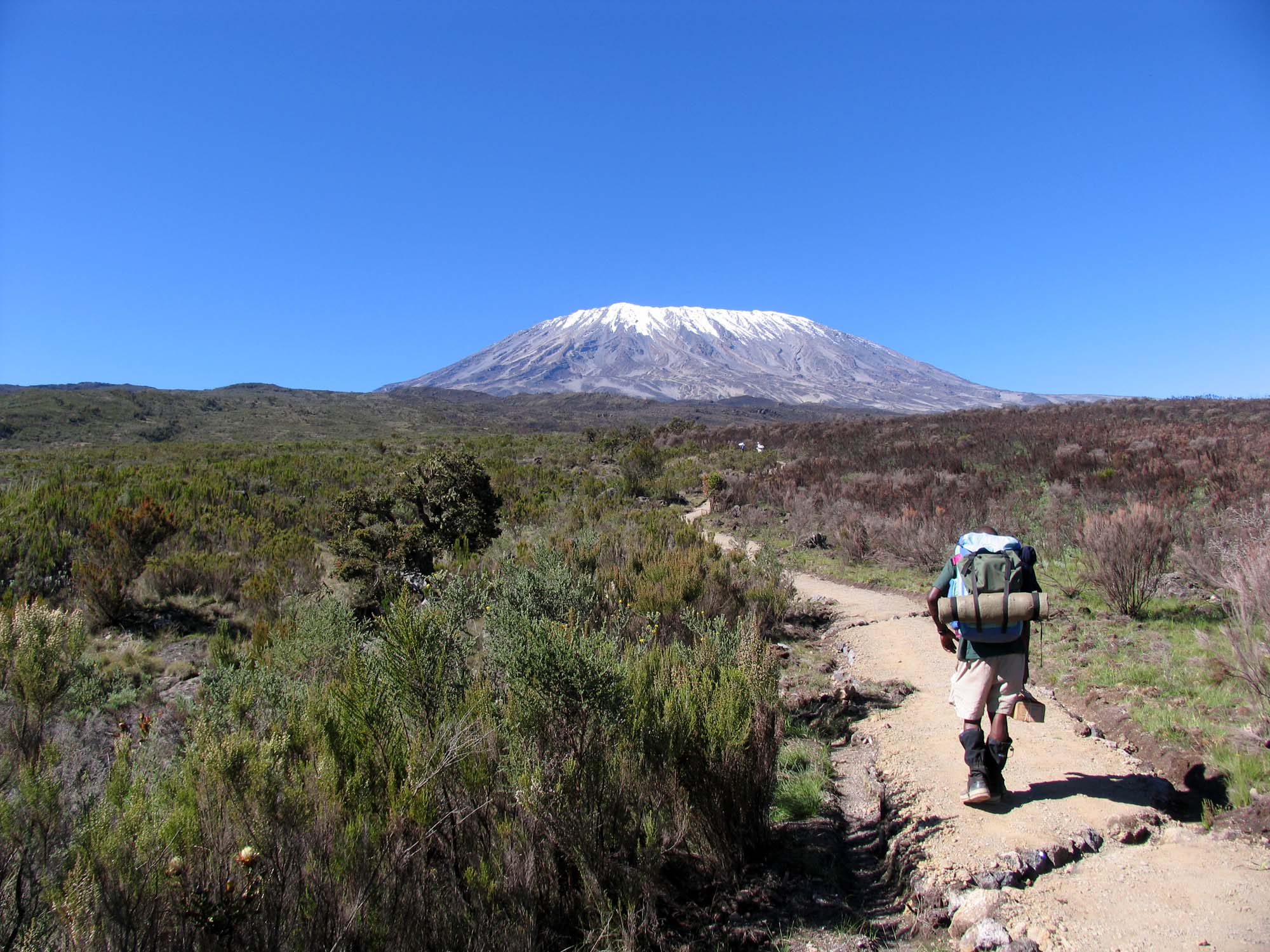 Kilimanjaro på afstand er noget af et syn - rejsen til tops begynder
