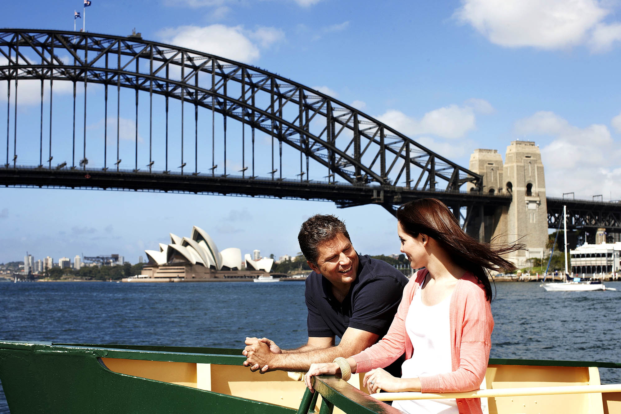 Operahuset og Harbour Bridge i Sydney, Australien