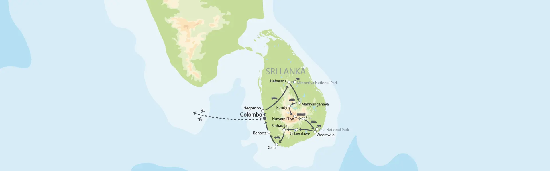 Sri Lankas Sydkyst Map (1)